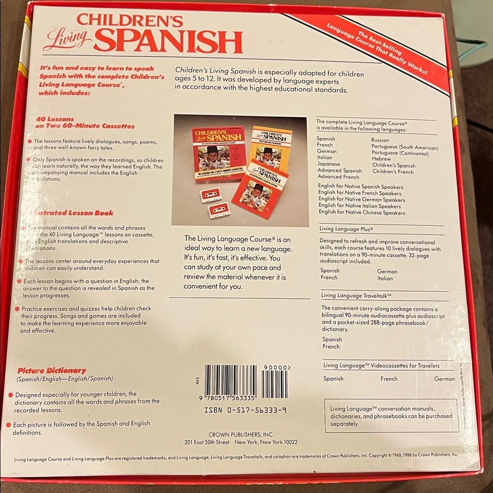 Children's Living Spanish Language Course- cassette edition.